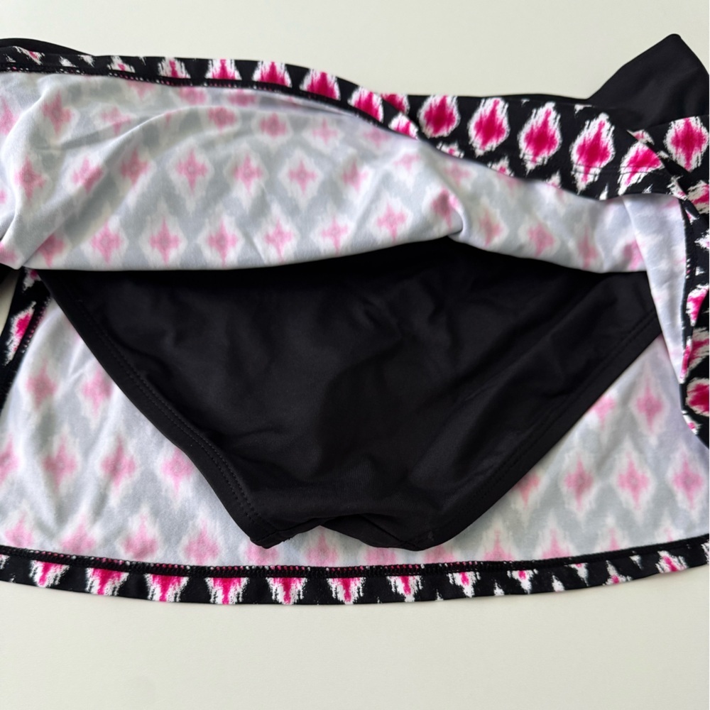 Tommy Bahama Cerise Pattern Bikini Set Bra Top is 34DD bottoms are XXS - Picture 14 of 15